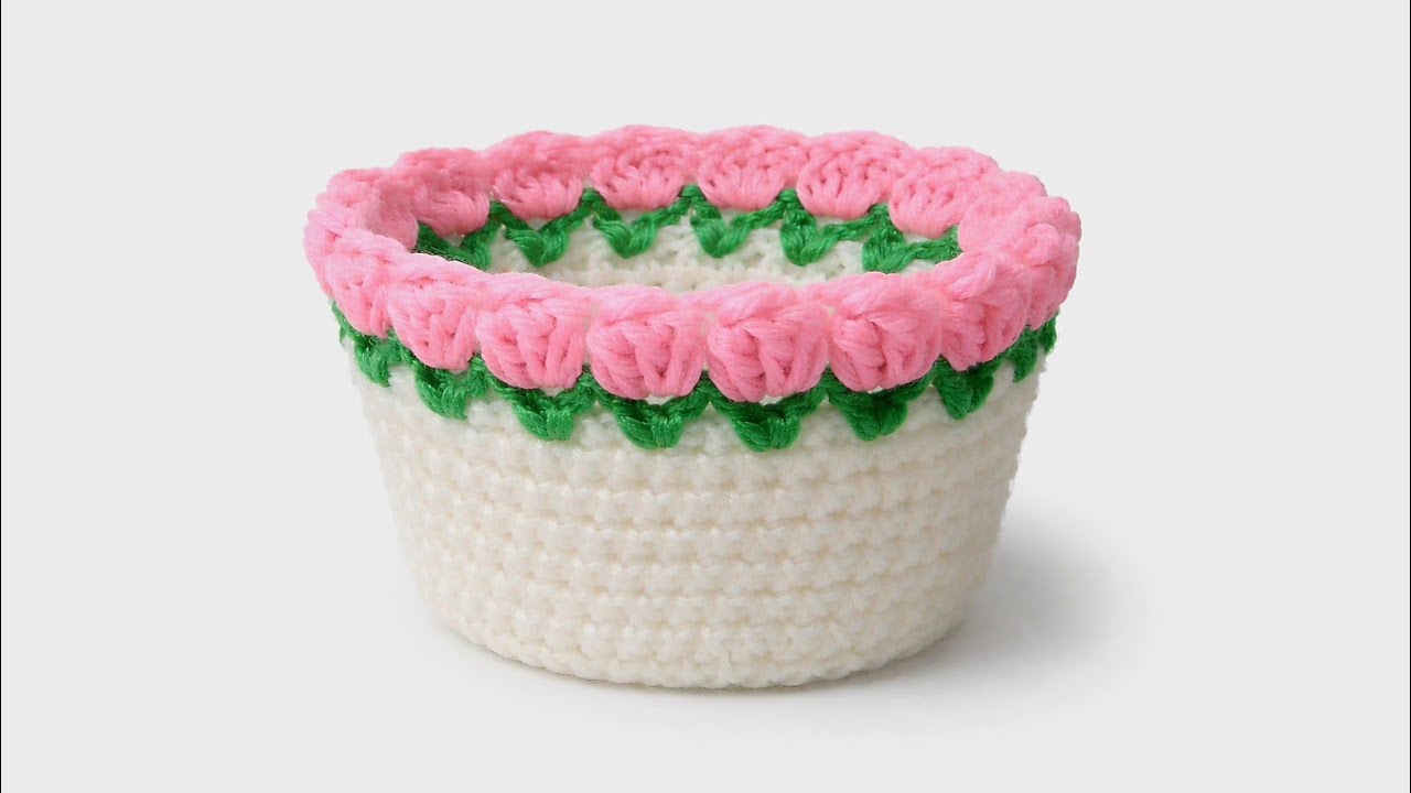 This Crochet Mini Basket Is Too Cute 😍 | Easy Crochet for Beginners