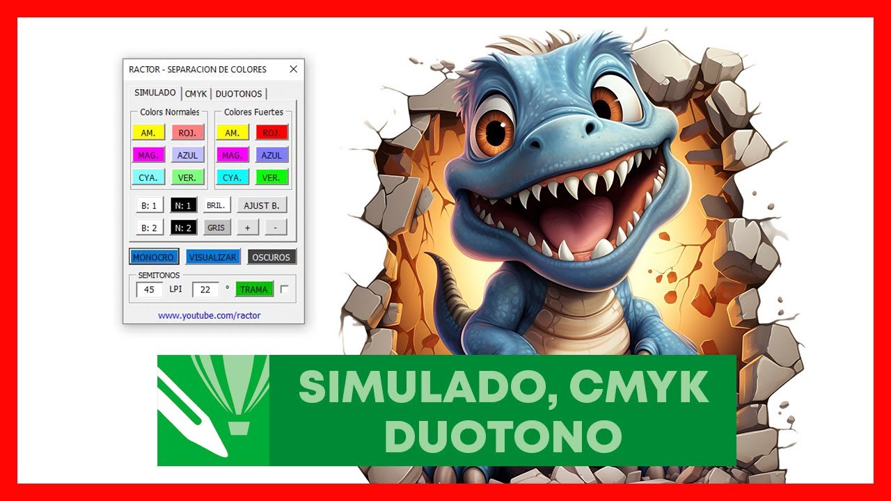 COMO HACER SEPARACION DE COLOR FACIL EN CORELDRAW | SIMULADO, CMYK, DUOTONO | SERIGRAFIA 2024