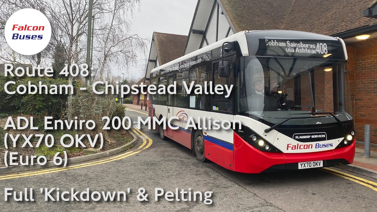 Full ‘Kickdown’ | Falcon Buses Rt. 408 | YX70 OKV | ADL Enviro 200 MMC Allison