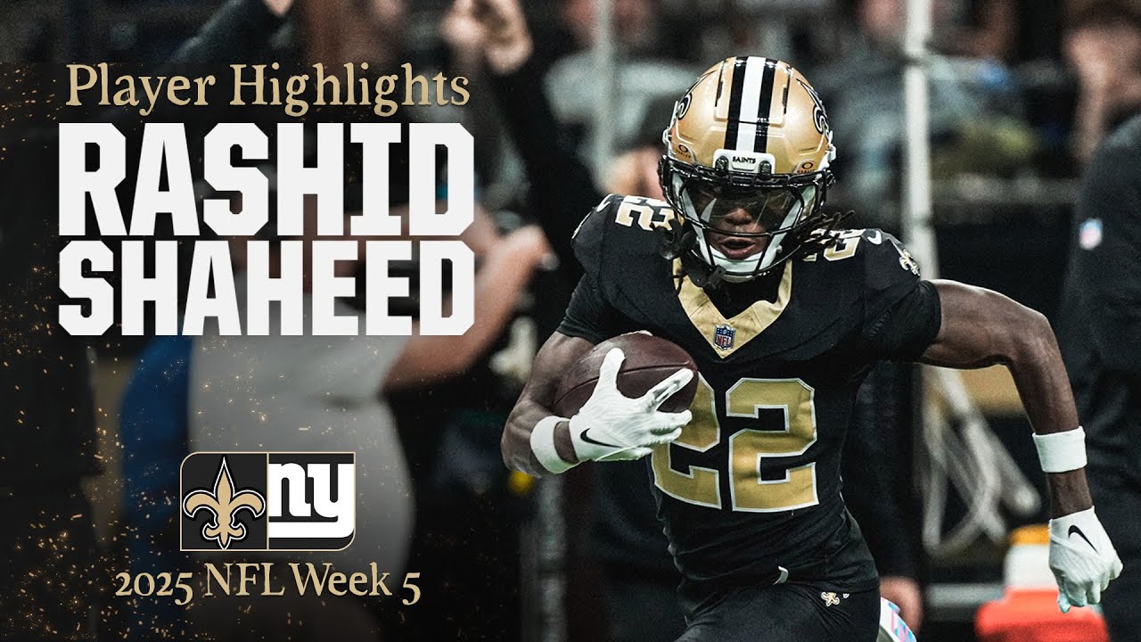 Highlights: Rashid Shaheed best plays from 114-yard game vs. Giants | 2025 NFL Week 5