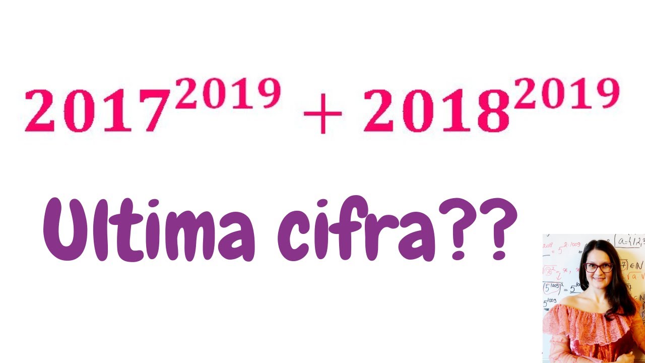 Ultima cifră a unei puteri- nivel AVANSAT-clasa V a