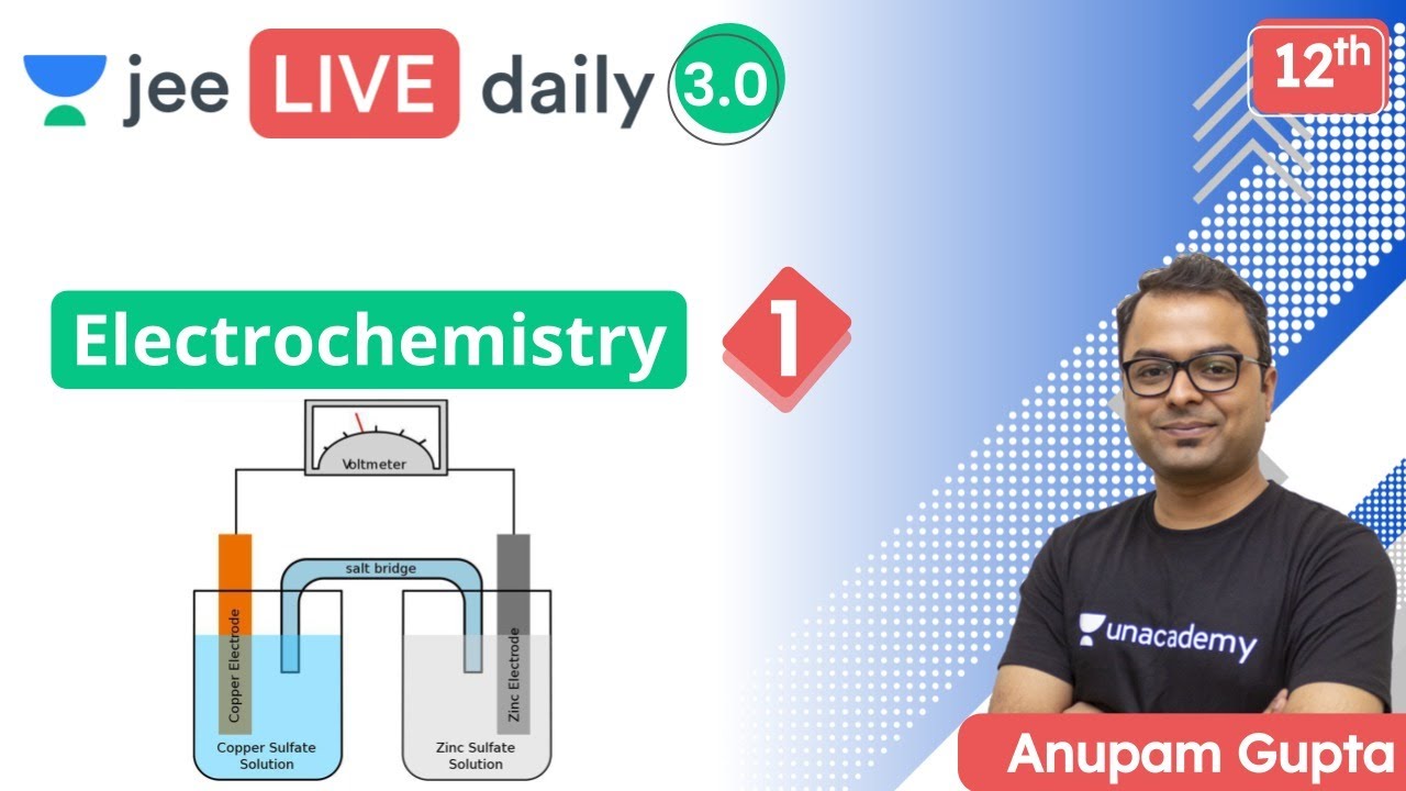 JEE 2022: Electrochemistry L1 | Unacademy JEE | IIT JEE Chemistry | Anupam Gupta