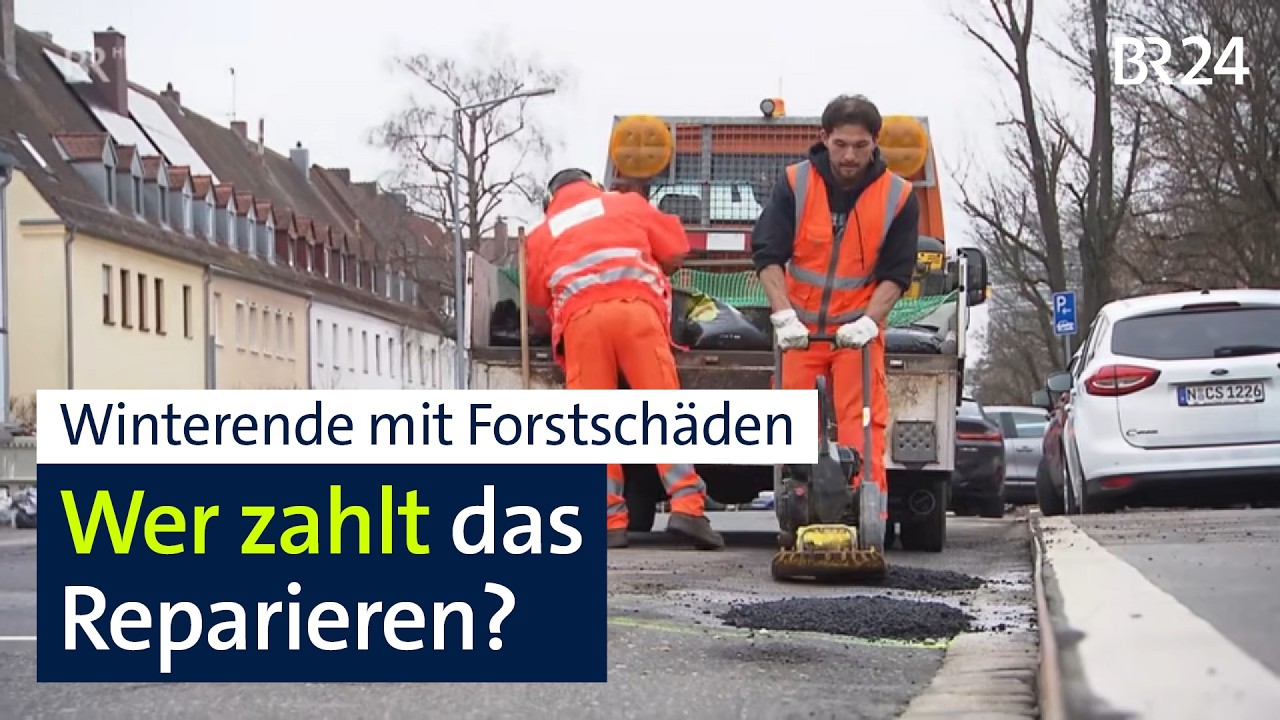 Tauwetter führt zu Frostschäden auf der Straße: Wer zahlt die Sanierung? | BR24