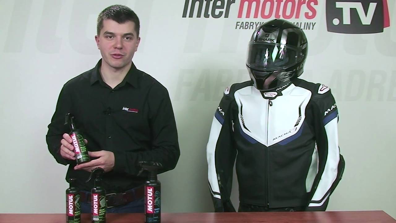 Preparaty do czyszczenia odzieży sk&oacute;rzanej, kask&oacute;w i motocykli Motul - Inter Motors TV (odc.56)