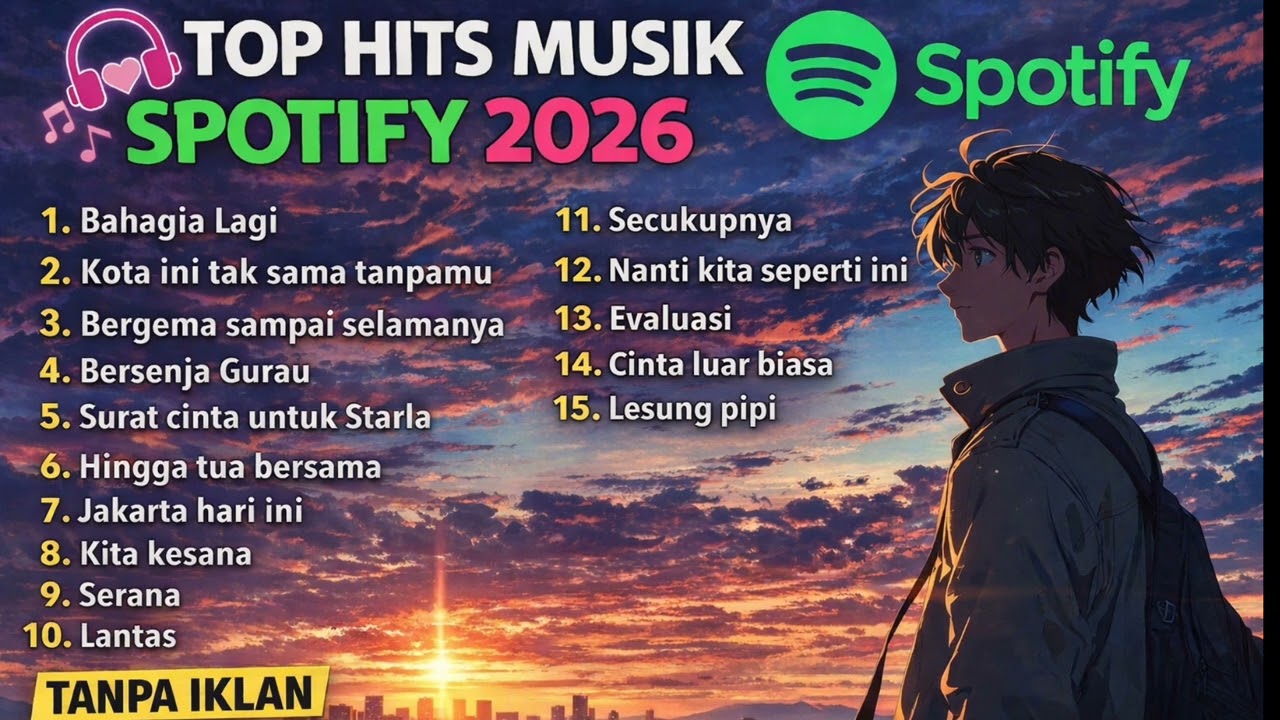 TOP 15 LAGU POPULER HITS DI SPOTIFY 2026 🎵🎶 #spotifyindonesia #laguviraltiktok #laguhits2026