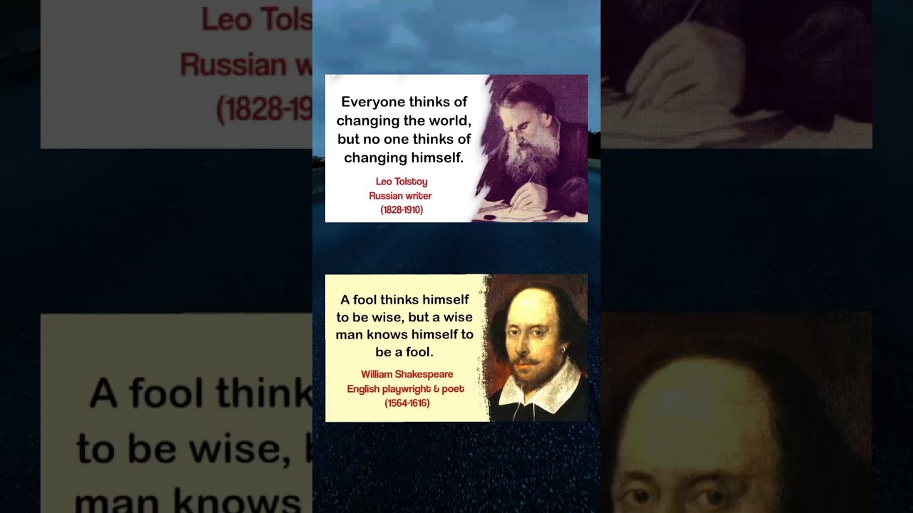 Everyone thinks of changing the world #wisdom #quotes #shorts