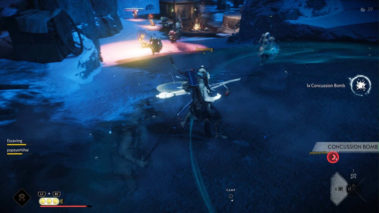 P7 Blue gear Trio w Escaviing and PopeyeMihai| Ghost of Tsushima Legends