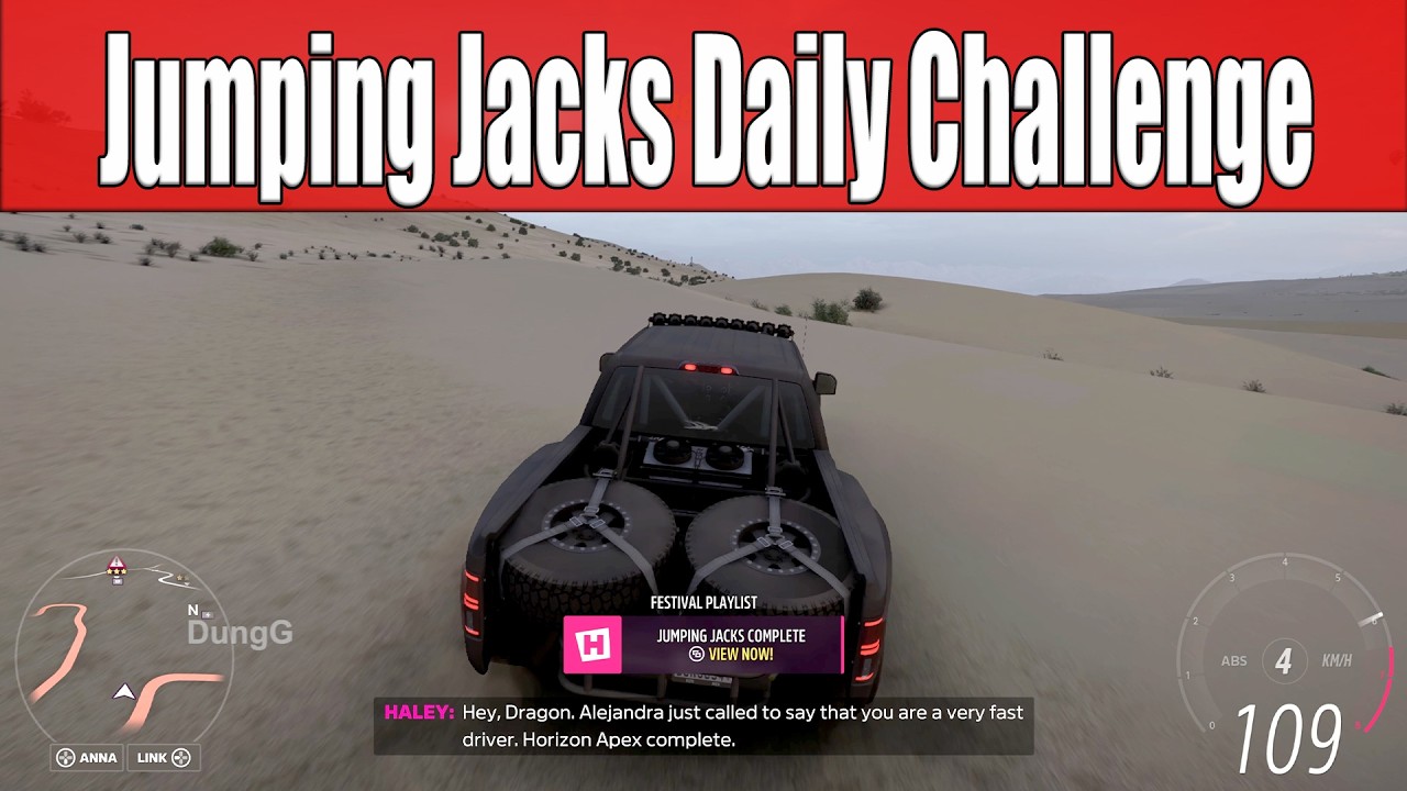 Forza Horizon 5 Jumping Jacks Daily Challenge Earn 3 Kangaroo Skill Combos