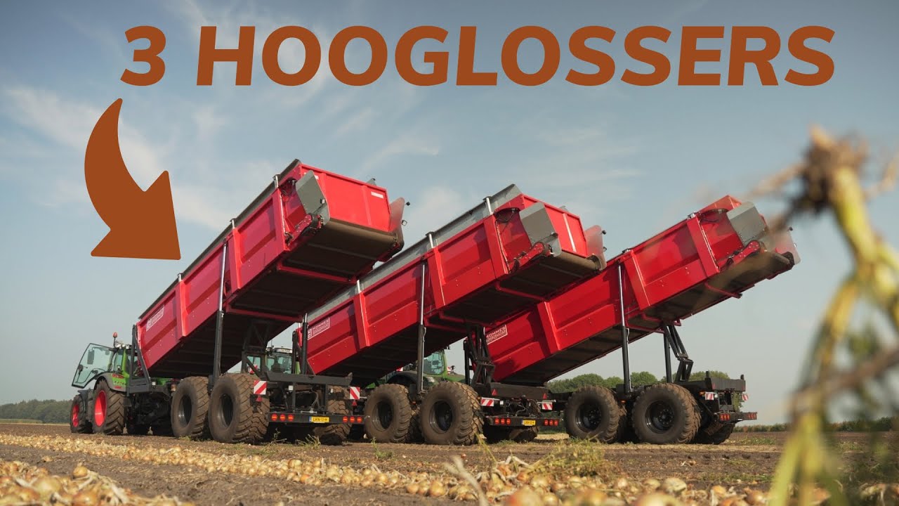 Uien laden met 3x Hommes hooglossers!