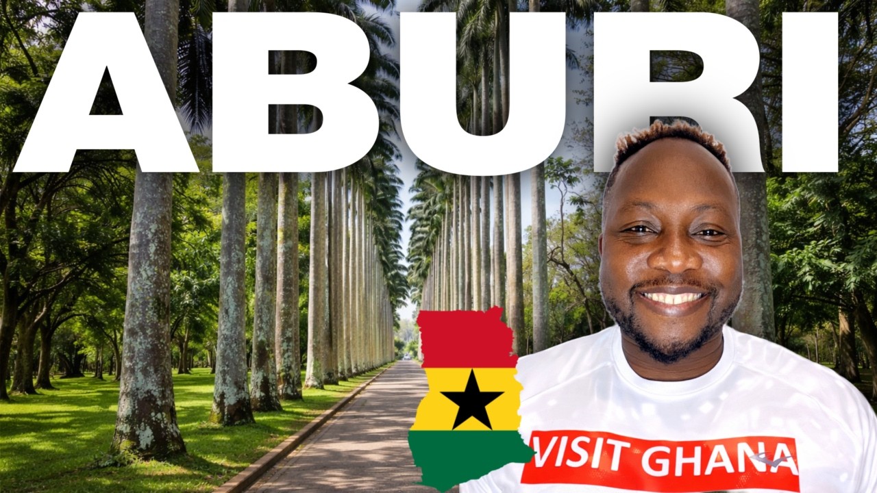 INSIDE GHANA’S ABURI BOTANICAL GARDENS 🌴 GIANT TREES, COCOA FARM, PALM WINE!