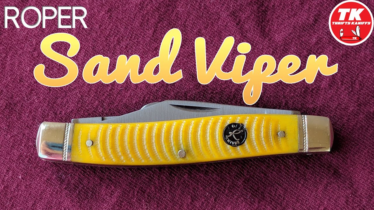 Roper Sand Viper Stockman RP0001CAR Pocket Knife.