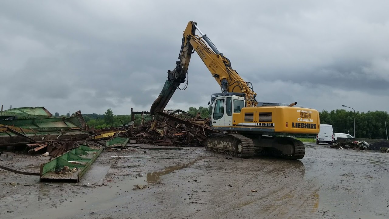 liebherr 954C avec cisaille