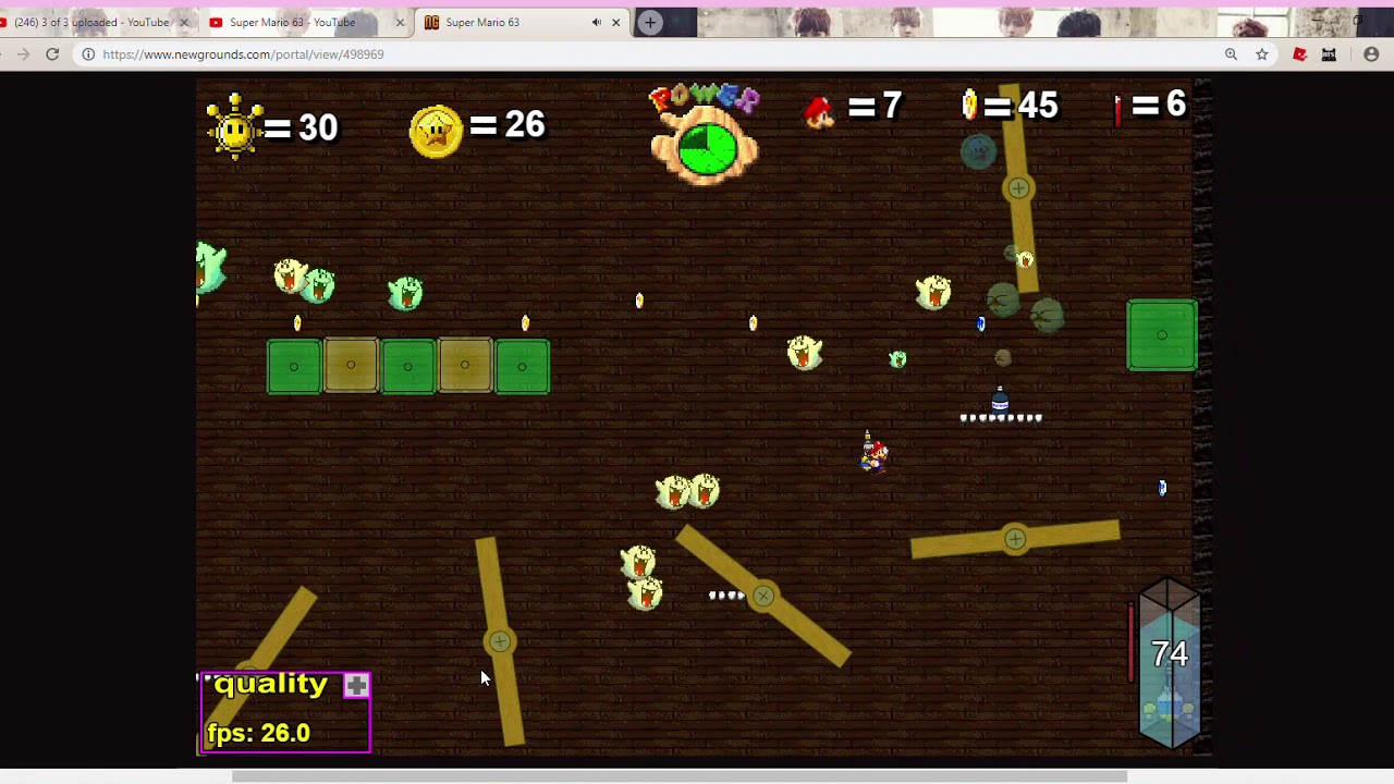 Super Mario 63 - Hunting for Red Coins (Sprite 4 of Boo's Mansion)