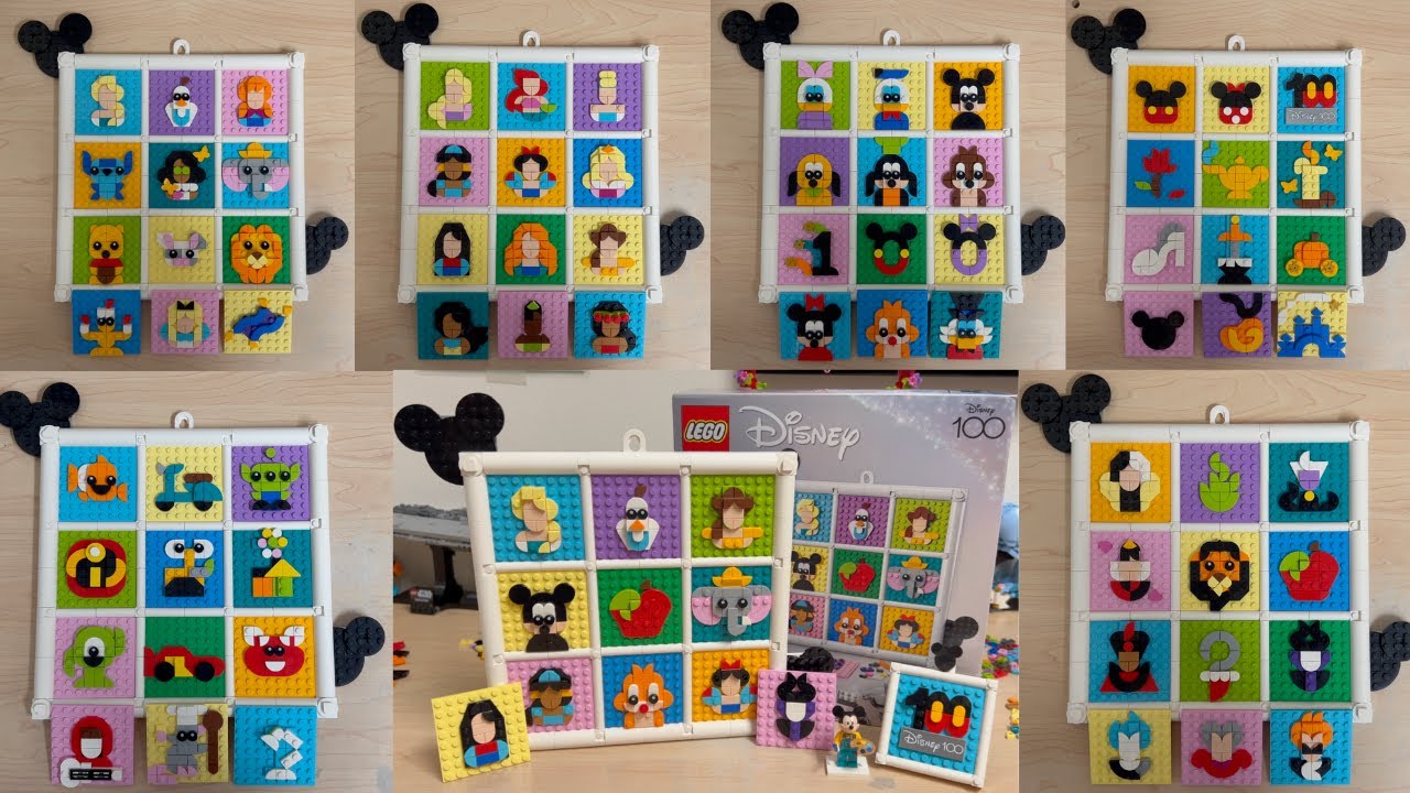 LEGO Disney 100 Years of Disney Animation Icons | 43221 | Speed Build (ALL 72 ICONS)