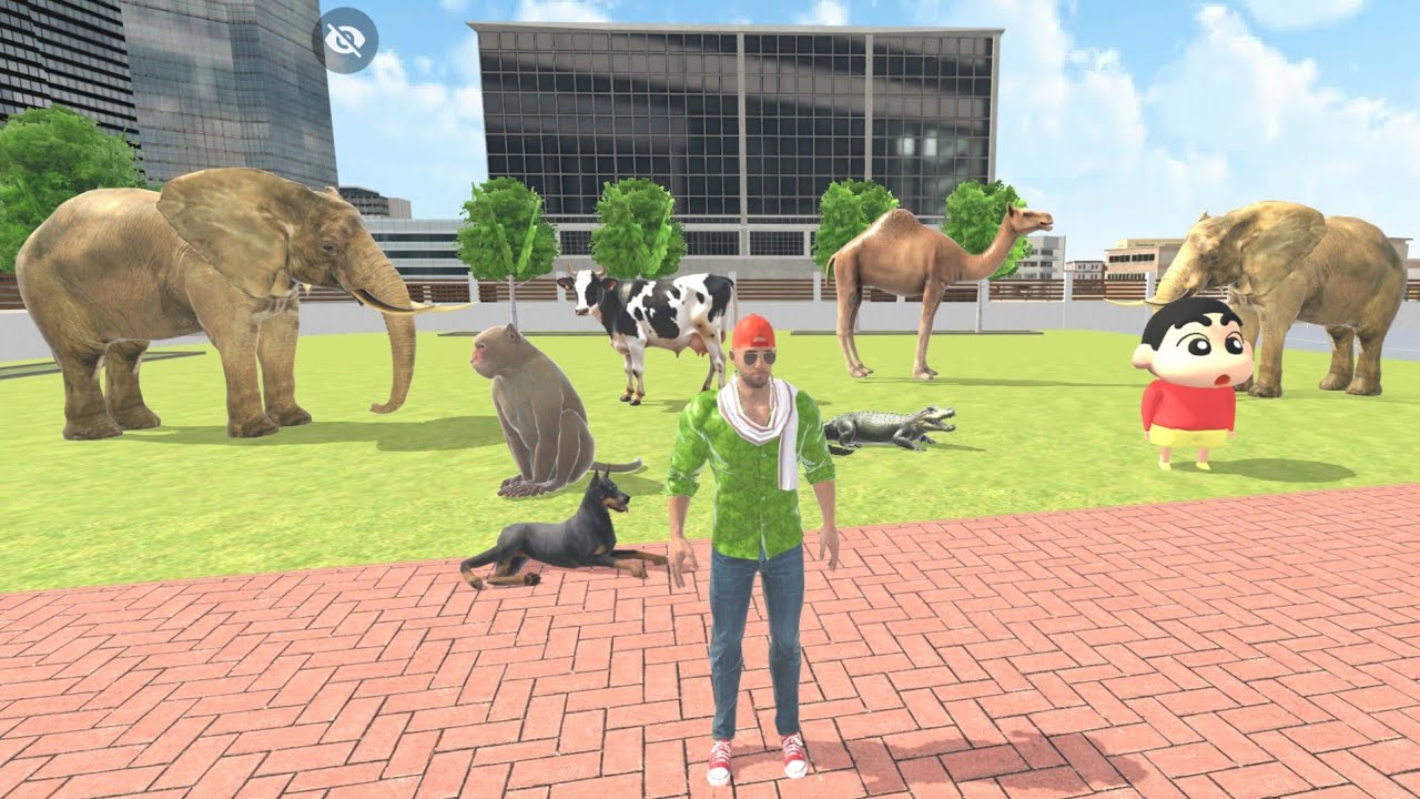 Shinchan Franklin ke ghar ko animals park bana diya😲 Indian Theft Aura auto simulator gameplay video