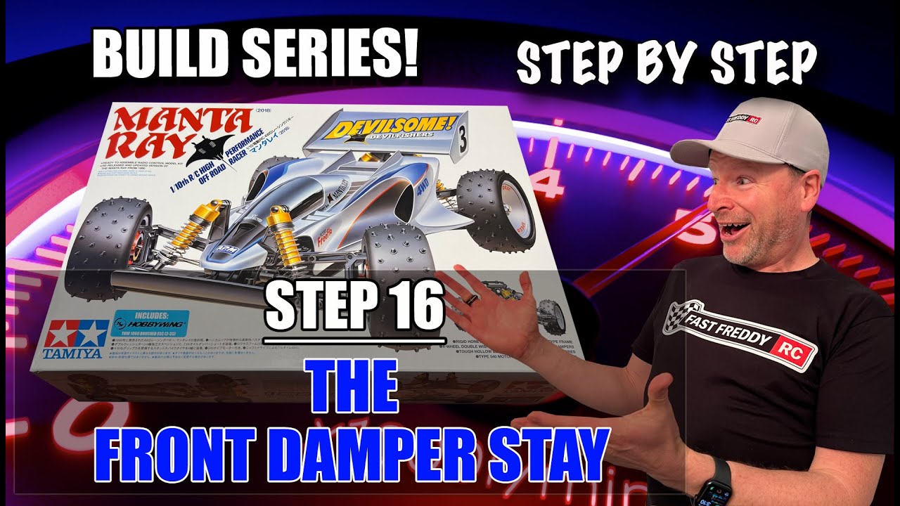 Tamiya Manta Ray - Шаг 16 - Передняя стойка амортизатора