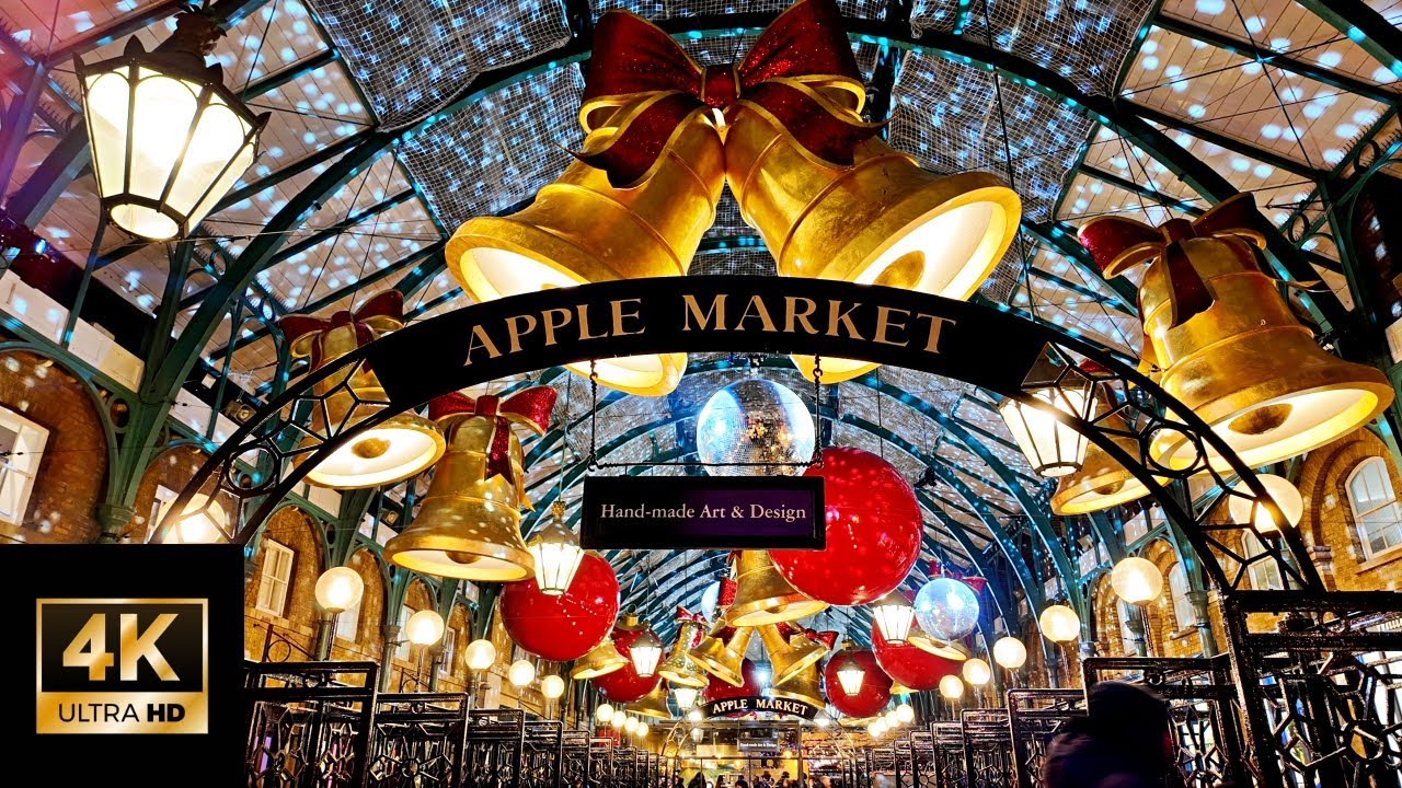[4K] London Covent Garden Christmas Market 🔔| Seven Dials Market🎄| Neal’s Yard ✨2023 Walking Tour