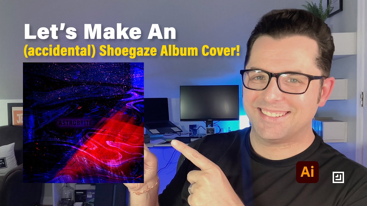 (Accidentally) Making A Shoegaze Album Cover! Improvising a #Shoegaze Album Cover in #Photoshop