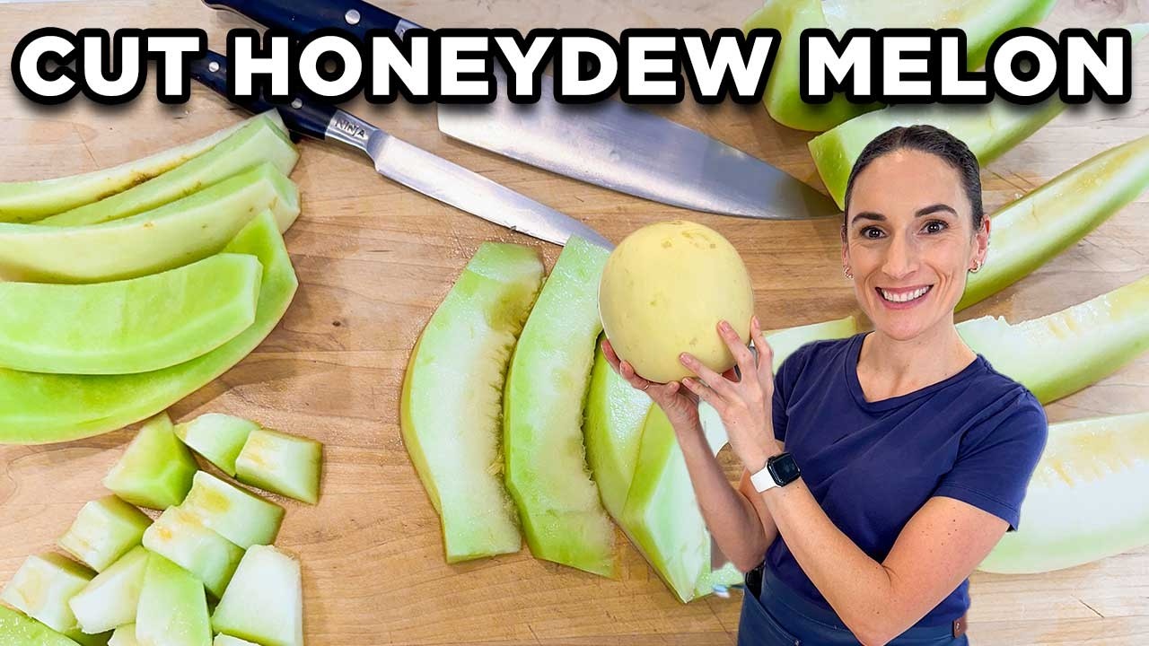 How to Cut Honeydew Melon into Cubes and Slices the Easy Way