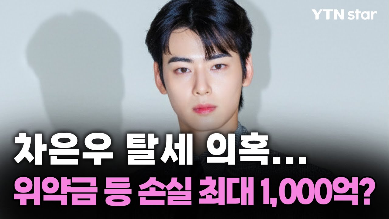 [Y초점] 차은우 탈세 의혹...위약금 등 손실 최대 1,000억? / YTN star