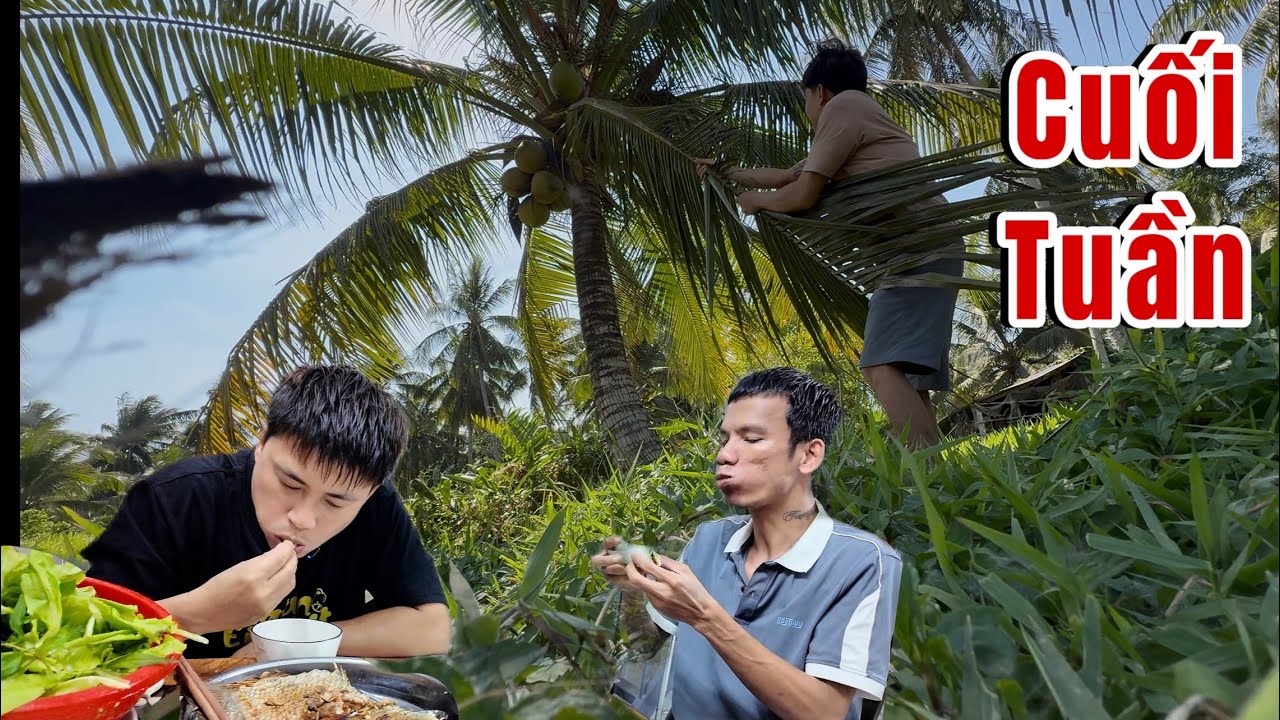 Cuối Tuần Về Vườn Người Bạn C&ugrave;ng Ku Thật, Hai Anh Em L&agrave;m M&oacute;n C&aacute; T&agrave;i Tượng Chi&ecirc;n S&ugrave; Cuốn B&aacute;nh Tr&aacute;ng