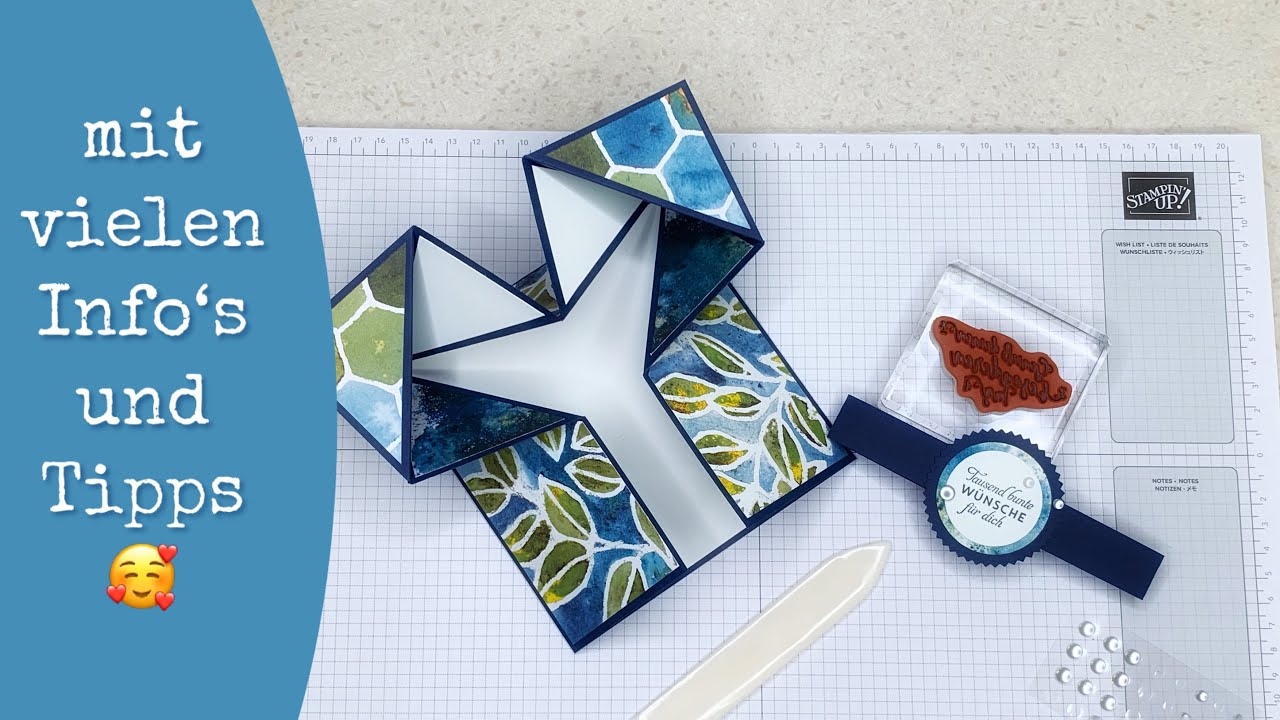 Anleitung Doppelte Faltkarte - mit Stampin´ Up! Produkten