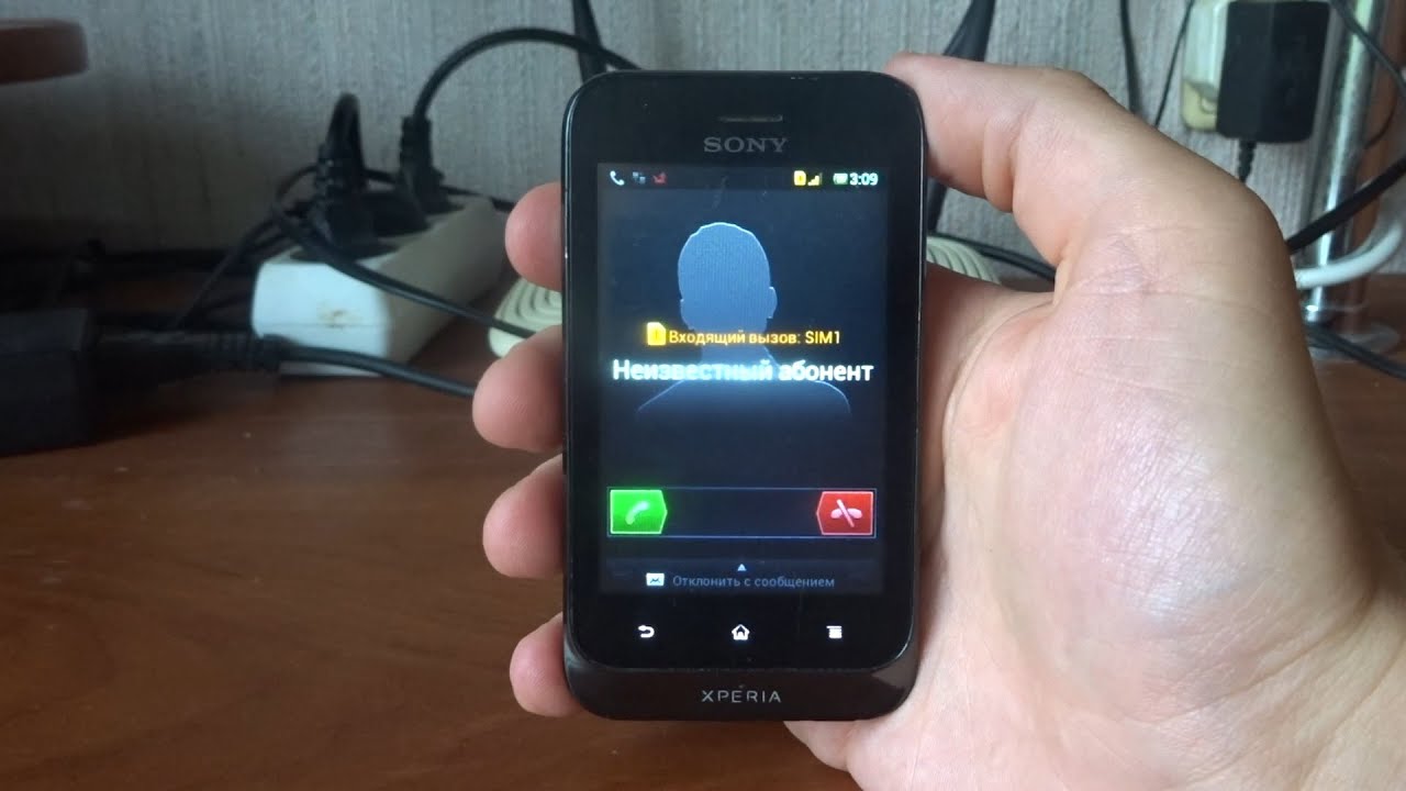 Sony Xperia Tipo Dual incoming call with broken touchscreen