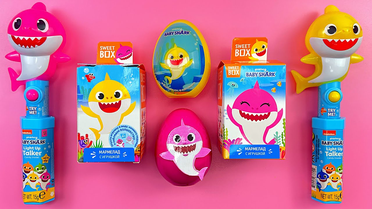 my favorite ASMR Candy🩷💛Egg Surprise Lollipop Chocolates & Toys Unpacking | Paw Patrol | Baby Shark