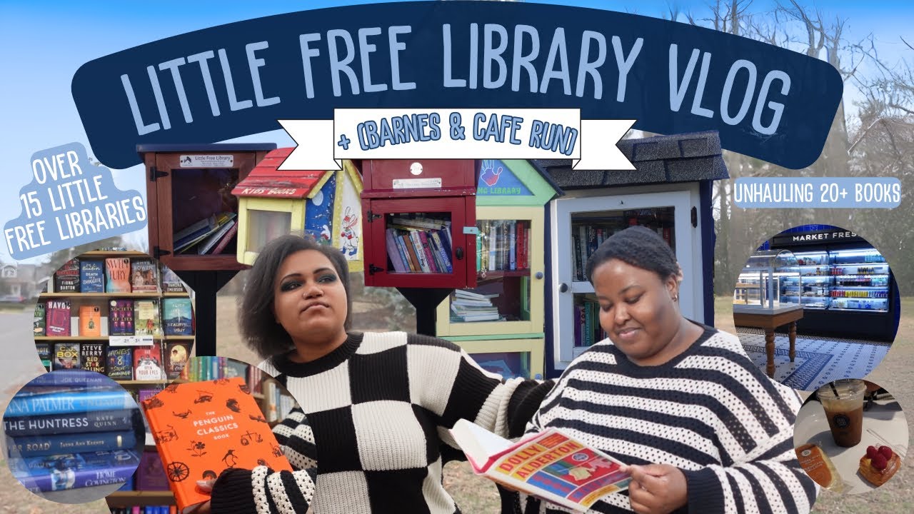LITTLE FREE LIBRARY VLOG || UNHAUL BOOKS WITH US + BARNES & NOBLE RUN 📚📥