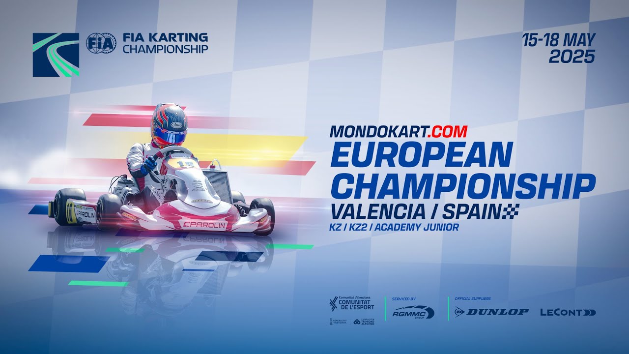FIA Karting European Championship KZ/KZ2/Academy Trophy Junior Round 1 Valencia Spain (Sunday)
