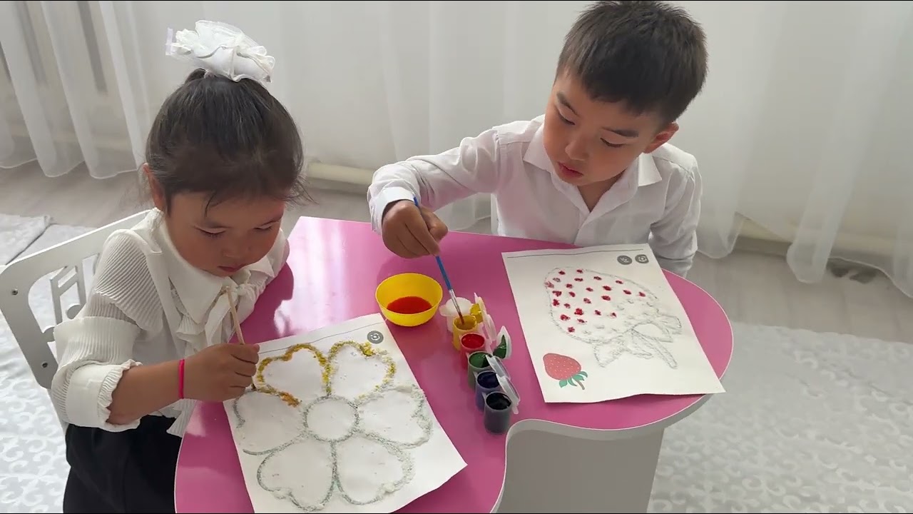 Айдын бөбекжайы ЖБҚ МКҚК. ҰІӘ: Дәстүрден тыс сурет салу