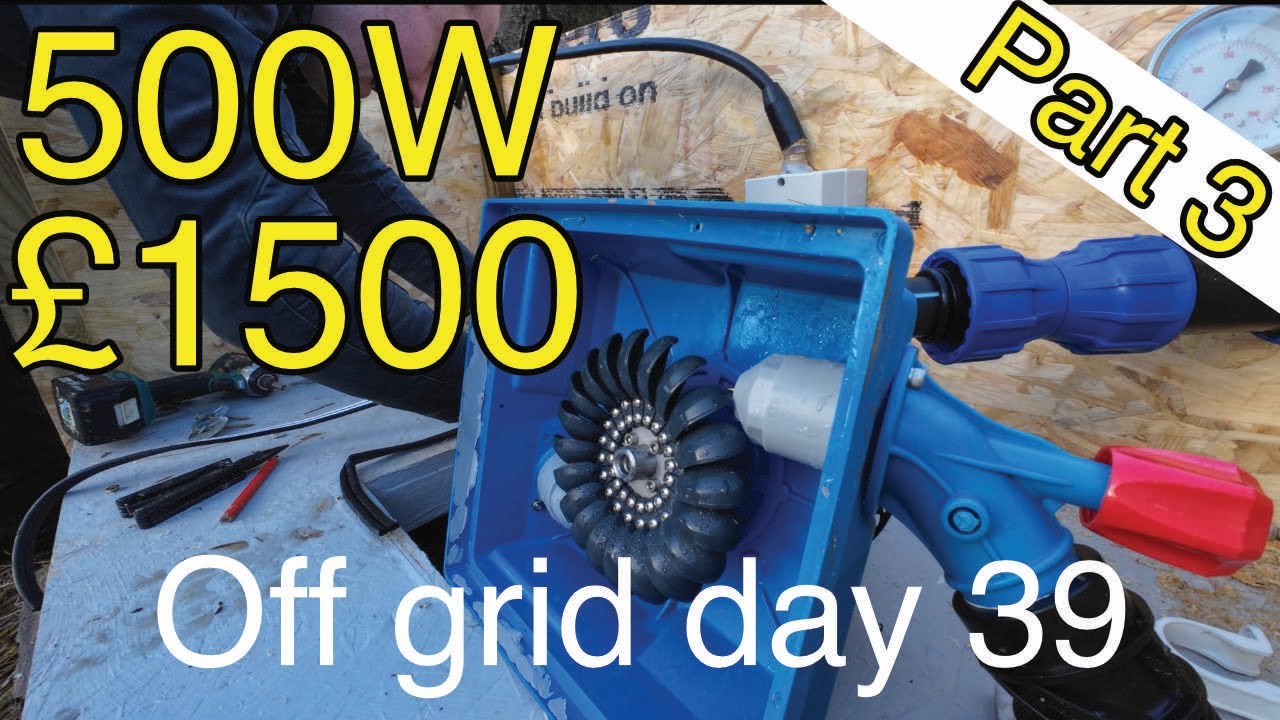 500 Watt micro hydro for £1500-Off Grid day 39