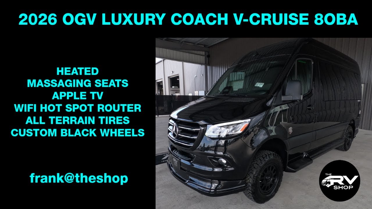 2026 OGV Luxury Coach V-Cruise 80BA | Walkthrough & Orientation | Ultimate Road Trip Sprinter Van!