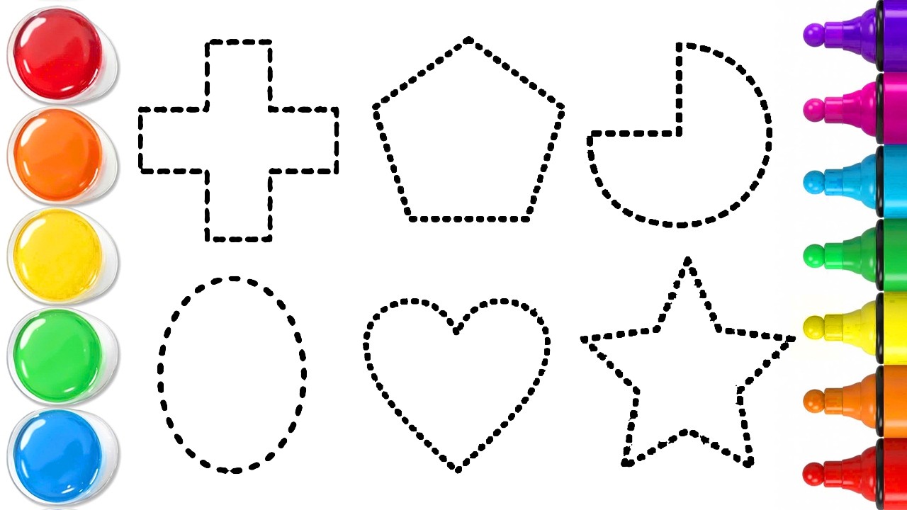 Как рисовать простые двухмерные геометрические фигуры | Пошаговое руководство для начинающих