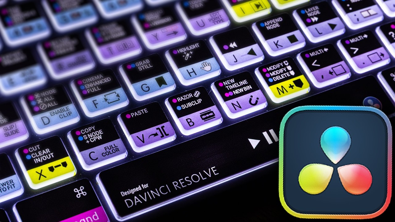 Top 25 KEYBOARD SHORTCUTS ⌨️ to EDIT FASTER in DaVinci Resolve 19!