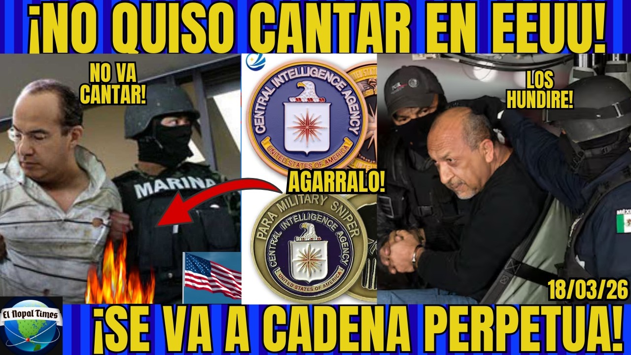 FELIPE CALDERÓN SE SALVA, LA TUTA NO VA A NEGOCIAR CON ESTADOS UNIDOS, LE DAN LA PENA MÁXIMA!