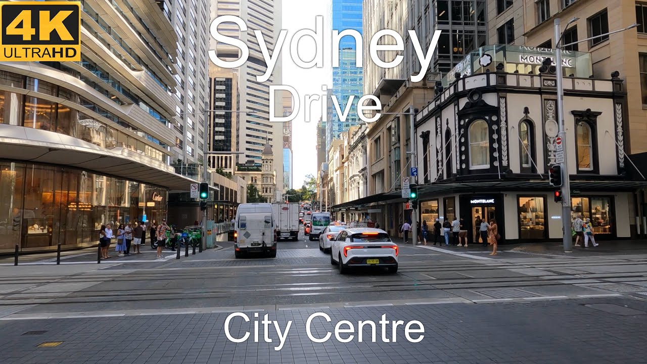 Driving In The City Centre | Sydney Australia | 4K UHD 