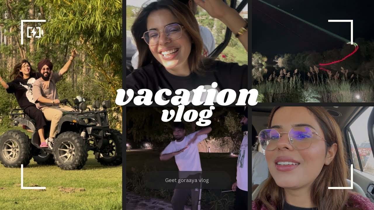 GEET NE FIRST TIME CHALYI ATV BIKE 🏍️ / WATER GAMES 🎯/ ENJOYED LASER SHOW ⚡️ / FUNNY VLOG😂😂 ( Day1)