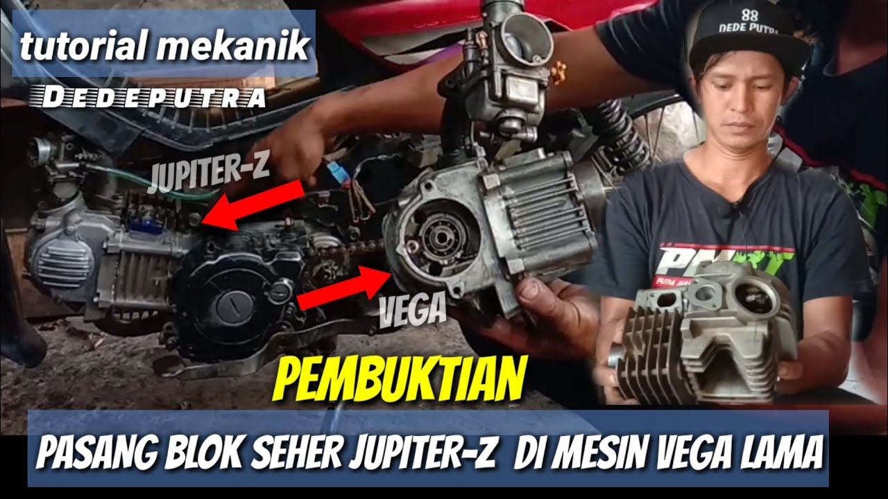 PASANG BLOK SEHER JUPITER-Z DI MESIN VEGA LAMA #dedeputra