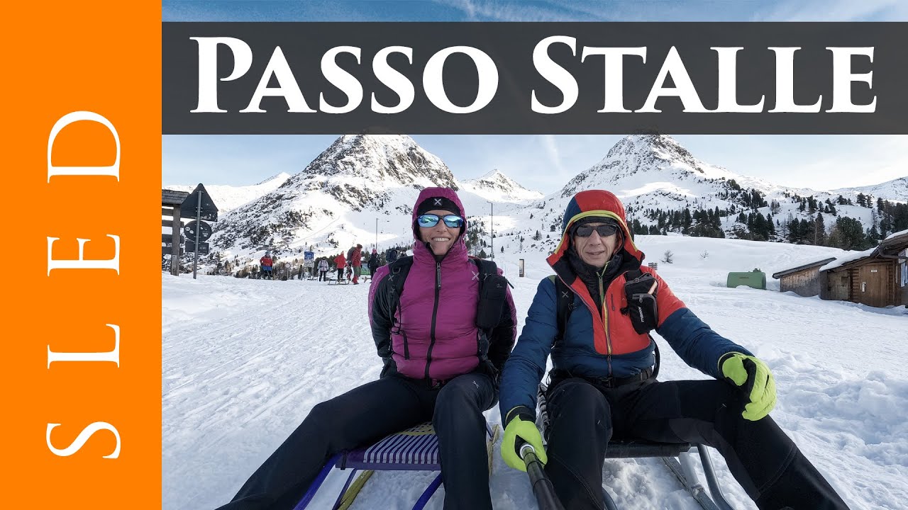 In slitta da Passo Stalle al Lago di Anterselva