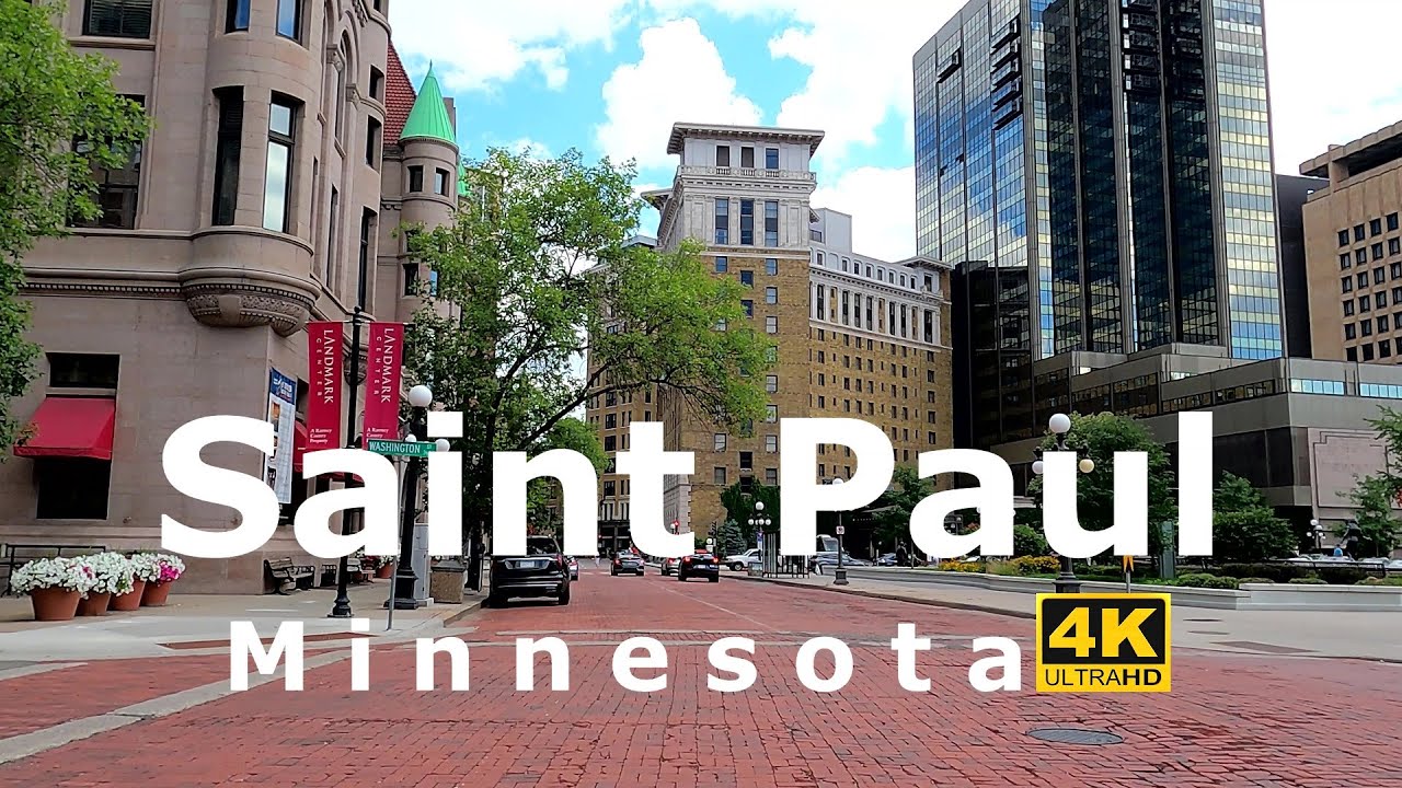 Saint Paul, Minnesota 🇺🇸 Driving Downtown 4K