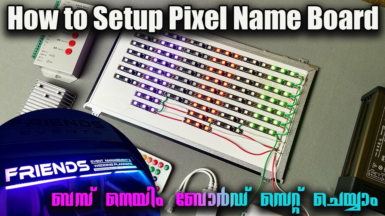 How to setup Pixel Name Board | Bus Pixel Name Board | Radiare Lightings