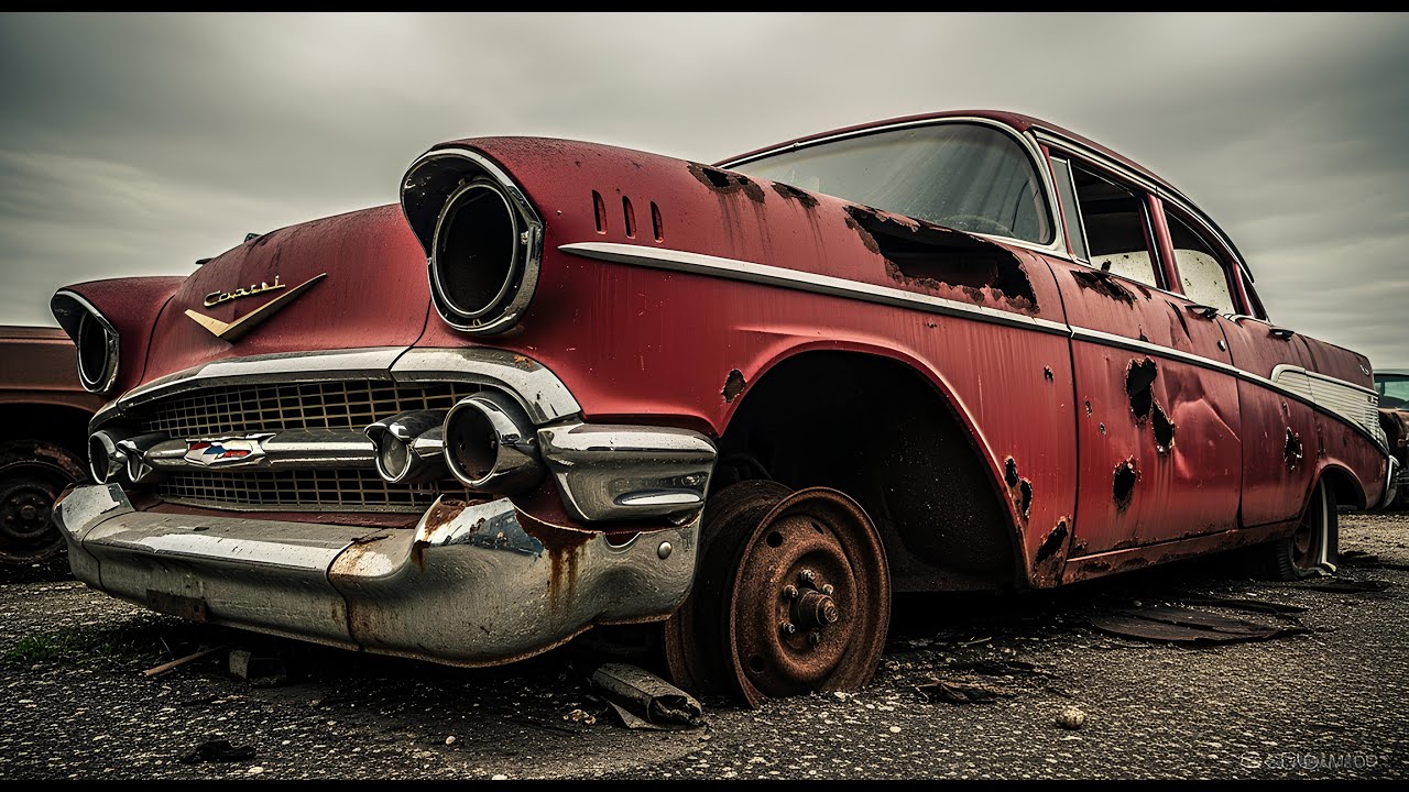 ASMR Car Restoration! Full Restoration of Red Chevrolet Bel Air 1957 from Rusted to Like New