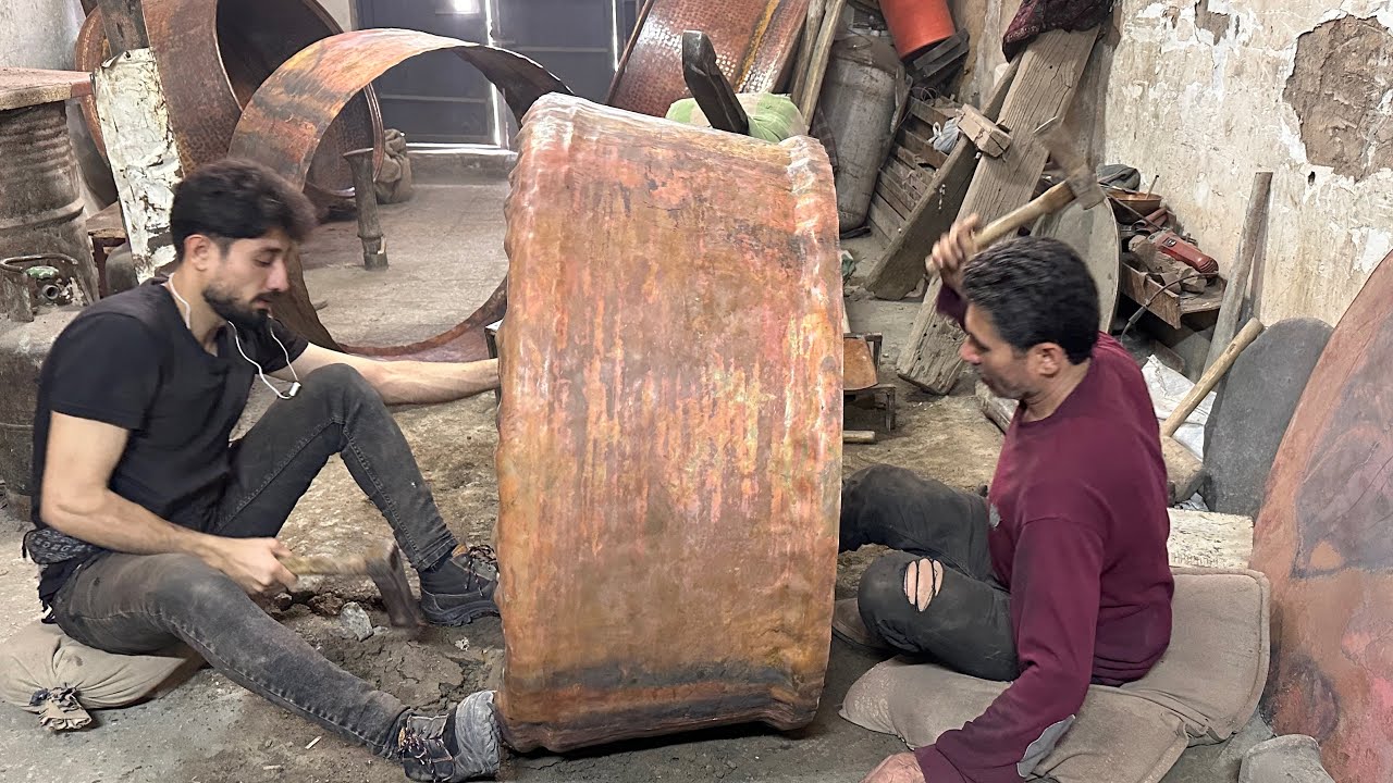The process of making a 130-pound copper pot⚒️😍🇮🇷