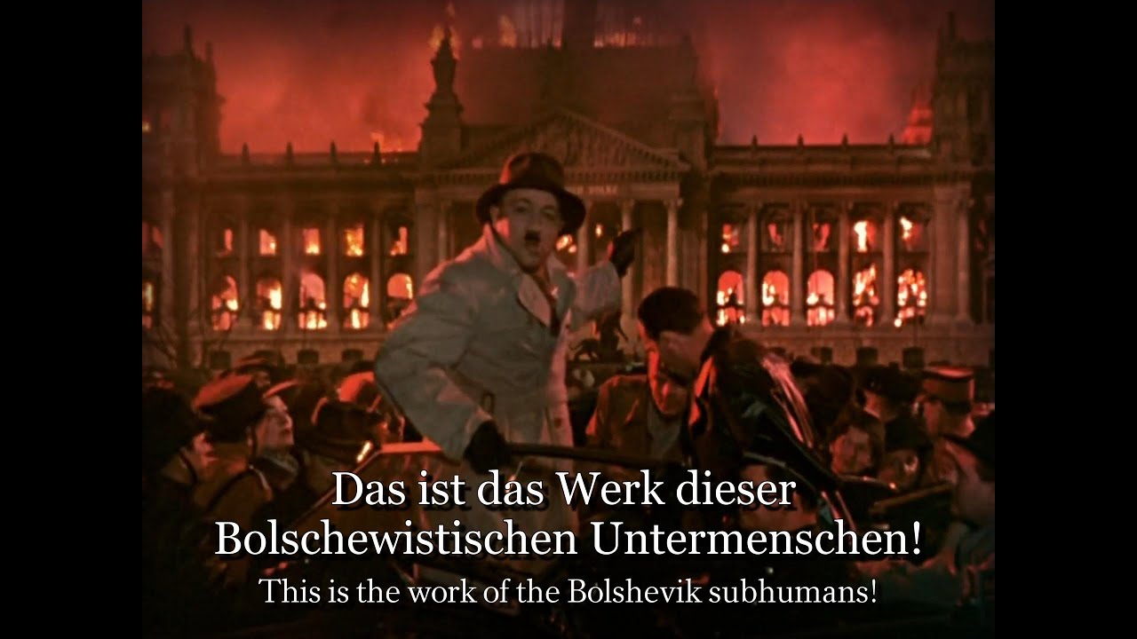 Hitler burns the Reichstag (Ernst Th&auml;lmann &ndash; F&uuml;hrer seiner Klasse) [CLIP]