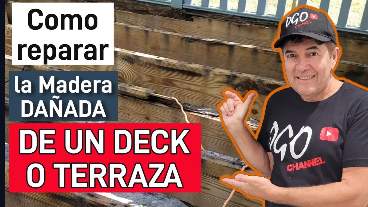 Como reparar la madera dañada de un deck