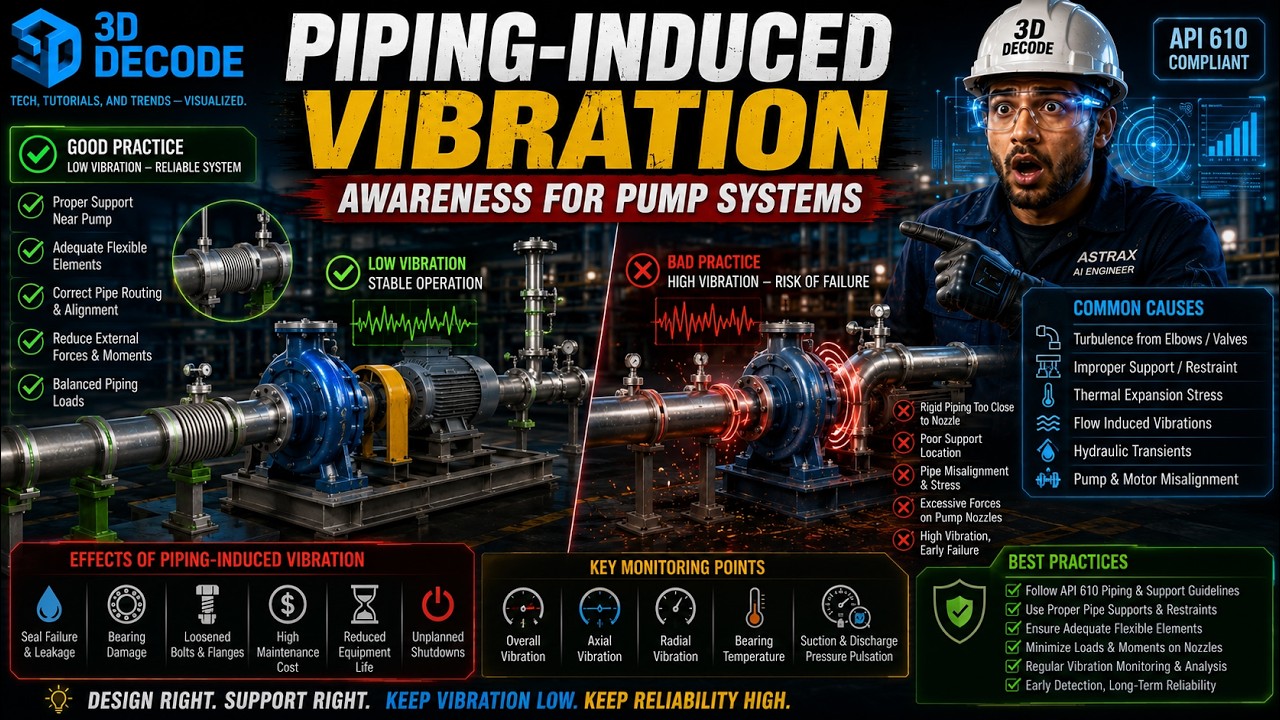 Piping-Induced Vibration Explained | How Piping Affects Pump Reliability ⚙️📈