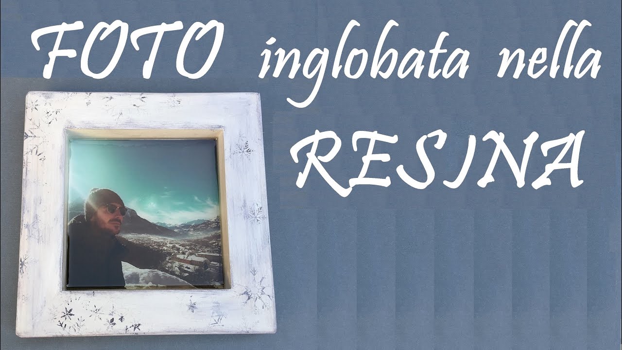 FOTO inglobata nella  RESINA epossidica cristallo, idea regalo Natale HD