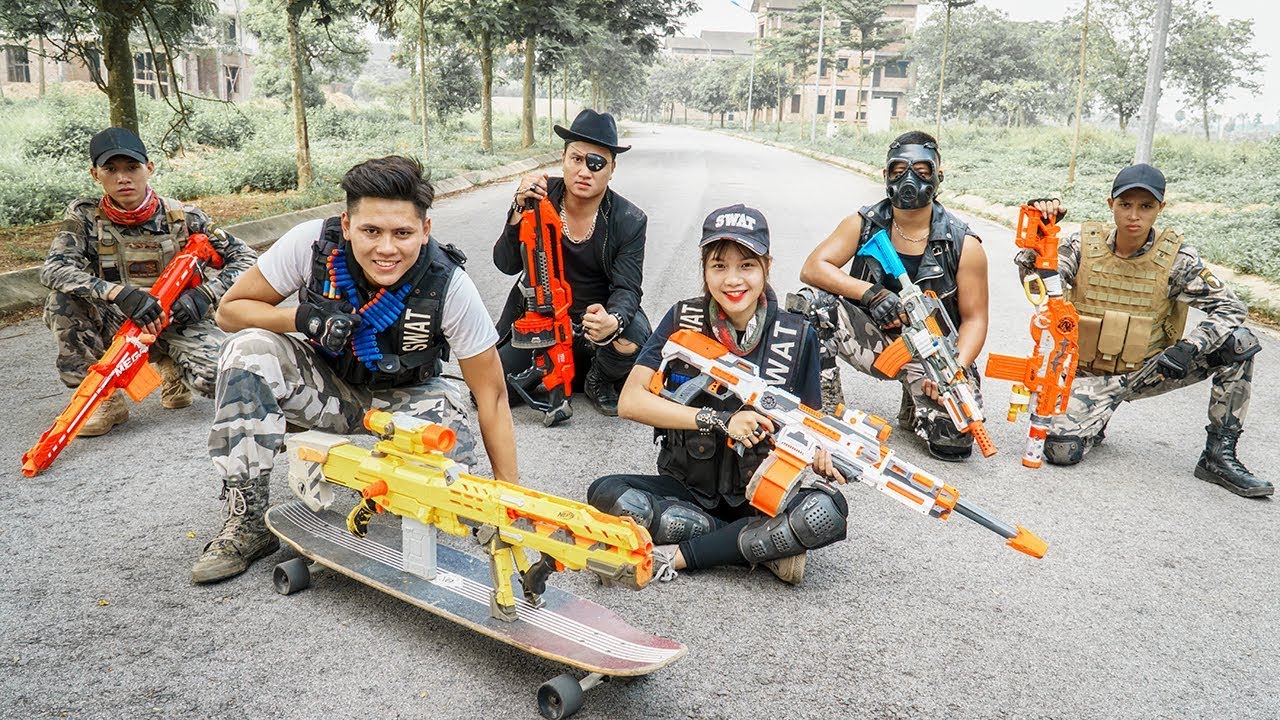 Nerf Guns War : S.W.A.T Men Of SEAL TEAM Special Fight Attack Assassin Mr. XX Criminal Dangerous