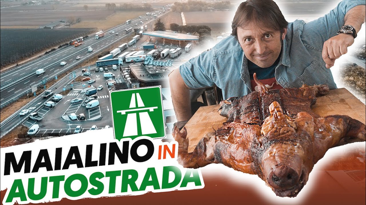 MAIALINO SARDO IN AUTOSTRADA  (e bistecche super) - prima volta in Italia! Con @versamiancora2544